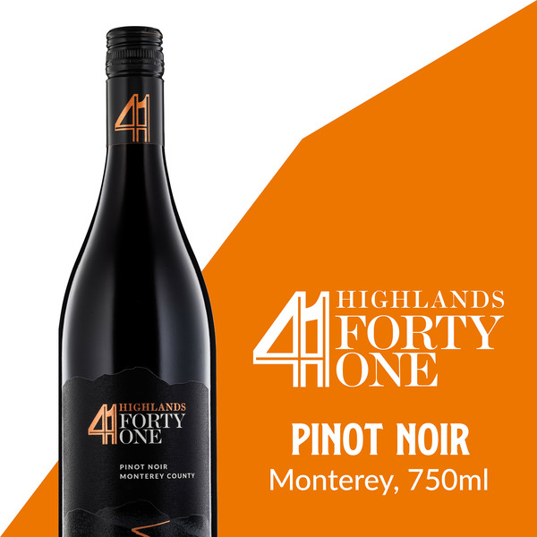 Red Wine Highlands 41 Monterey Pinot Noir Estate Red Wine hero