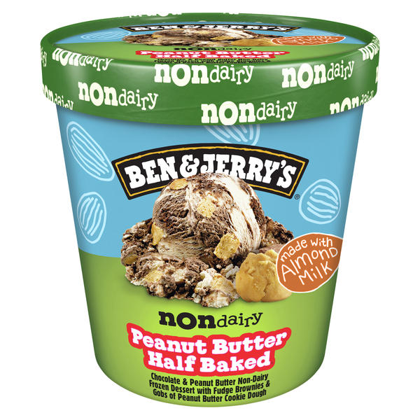 Ice Cream & Ice Ben & Jerry's Non-Dairy Peanut Butter Half Baked ® Frozen Dessert hero