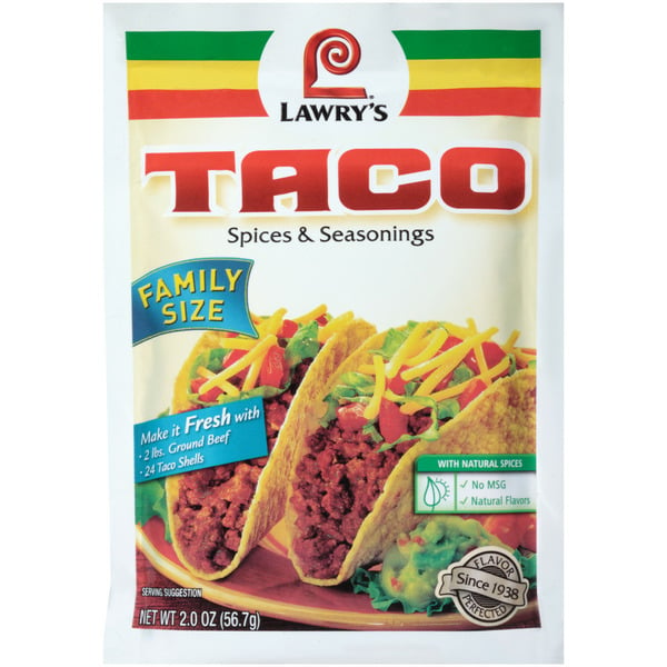 Marinades & Meat Preparation Lawry's® Family Size Original Taco Seasoning Mix hero