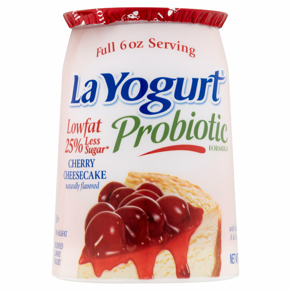 Yogurt La Yogurt Blended Lowfat Yogurt, Cherry Cheesecake hero