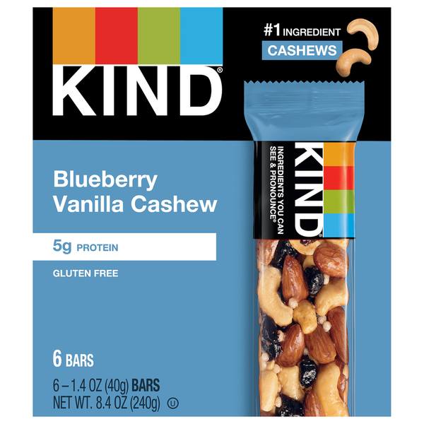 Energy & Granola Bars KIND Blueberry Vanilla & Cashew hero