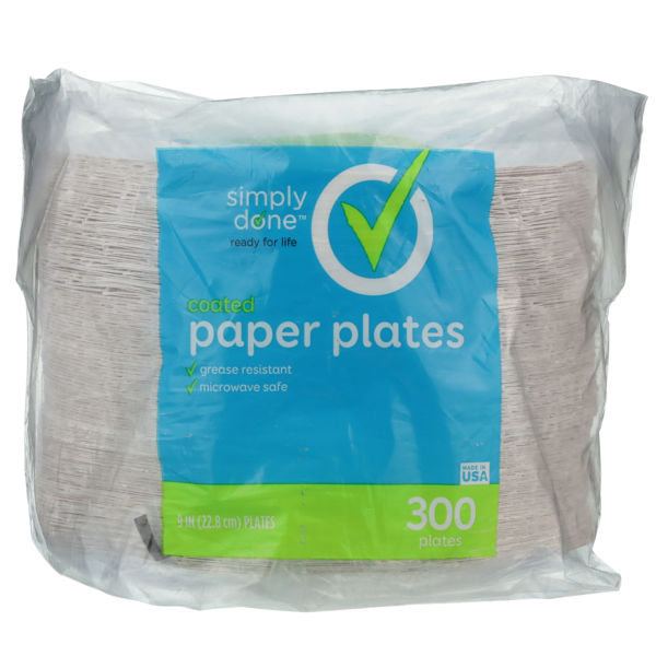 Paper Goods Simply Done Paper Plates, Coated hero