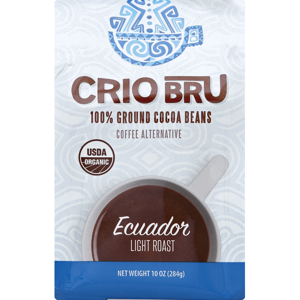 Coffee Crio Bru Coffee Alternative, 100% Ground Cocoa Beans, Light Roast, Ecuador hero