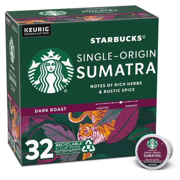 Coffee Starbucks Sumatra Dark Roast K-Cup Coffee hero