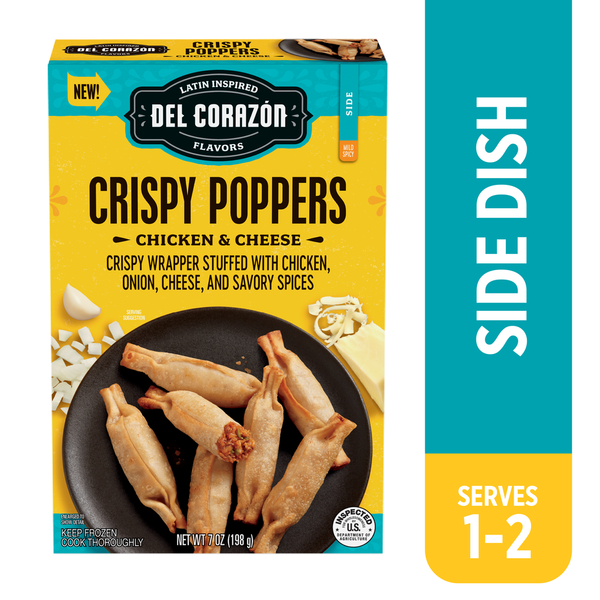 Del Corazón Crispy Poppers - Chicken & Cheese hero