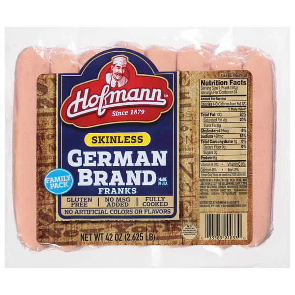 Hofmann Franks, German Brand, Skinless, Family Pack hero