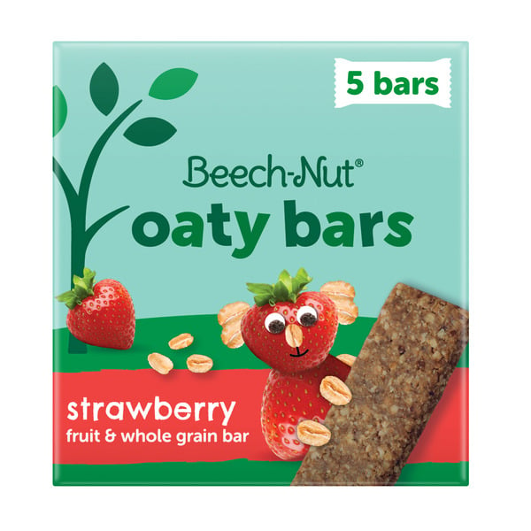 Cereal Beech-Nut Oaty Bars Snack Strawberry, 5 Bars hero