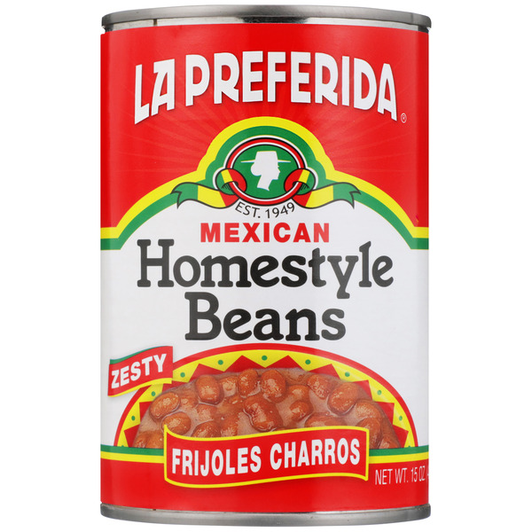 Latino Foods La Preferida Mexican Homestyle Beans, Frijoles Charros hero