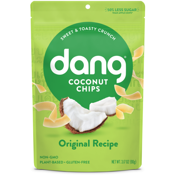 Chips & Pretzels Dang Original Toasted Coconut Chips, Vegan, Gluten Free hero