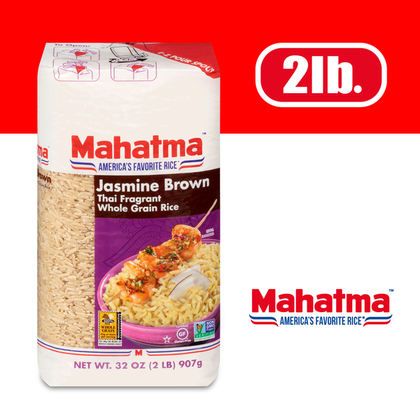 Grains, Rice & Dried Goods Mahatma Jasmine Brown Rice hero