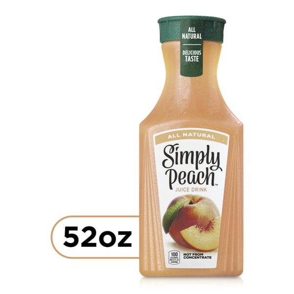 Refrigerated Simply Peach Juice hero