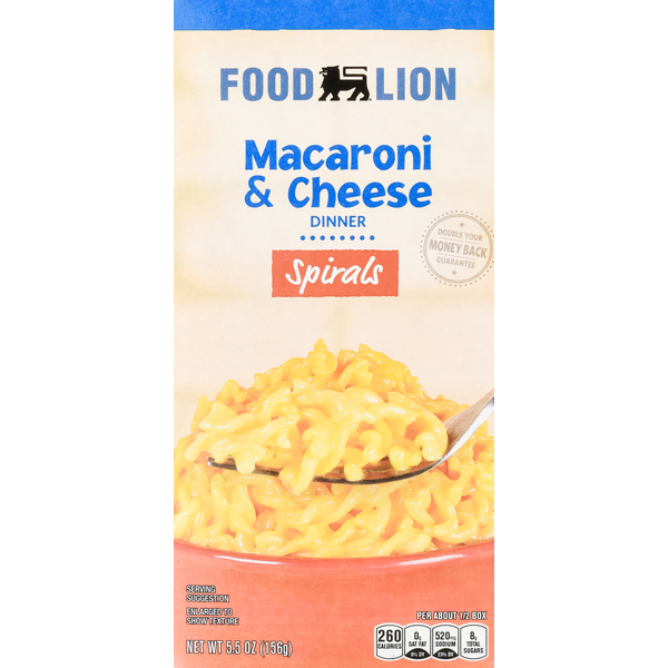 Instant Foods Food Lion Macaroni & Cheese Dinner, Spirals hero