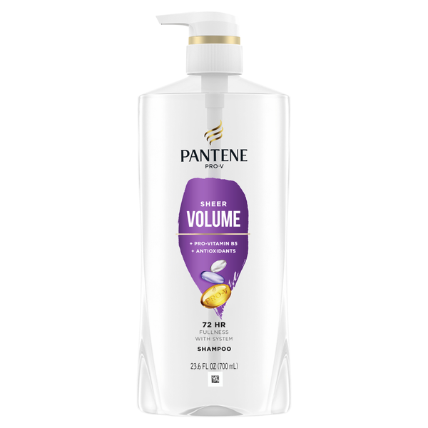 Hair Care Pantene Shampoo for Fine or Thin Hair, Volumizing, Lightweight, Color Safe, with pump hero