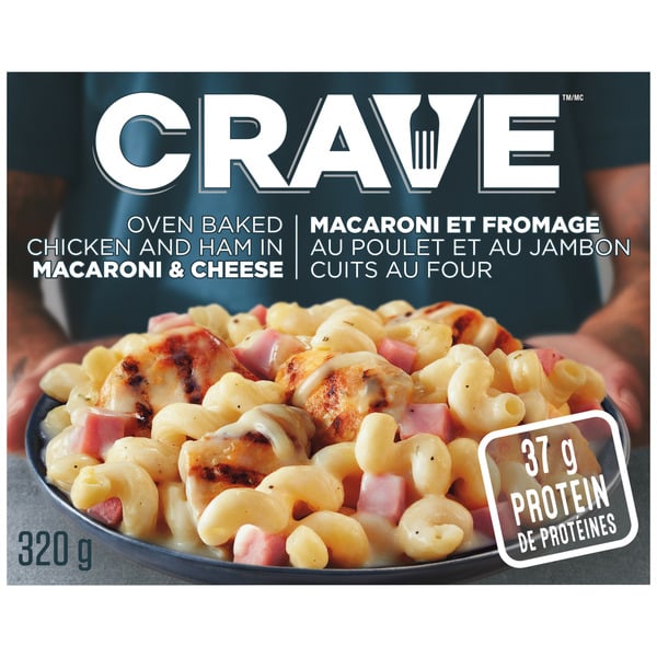 Frozen Produce Crave Oven Baked Chicken and Ham in Macaroni & Cheese hero