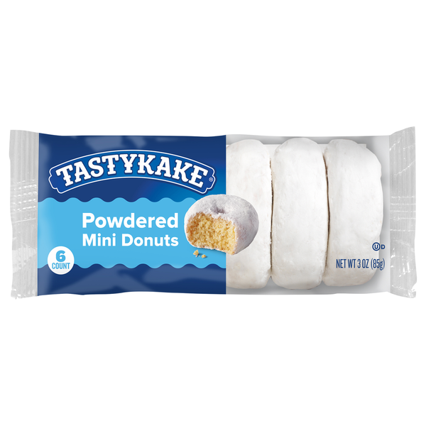 Cookies & Cakes Tastykake Donuts, Powdered, Mini hero