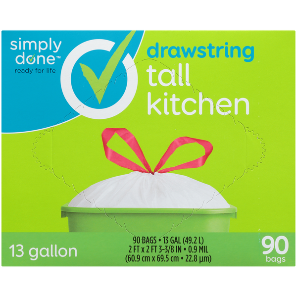 Simply Done Drawstring Tall Kitchen Bags hero