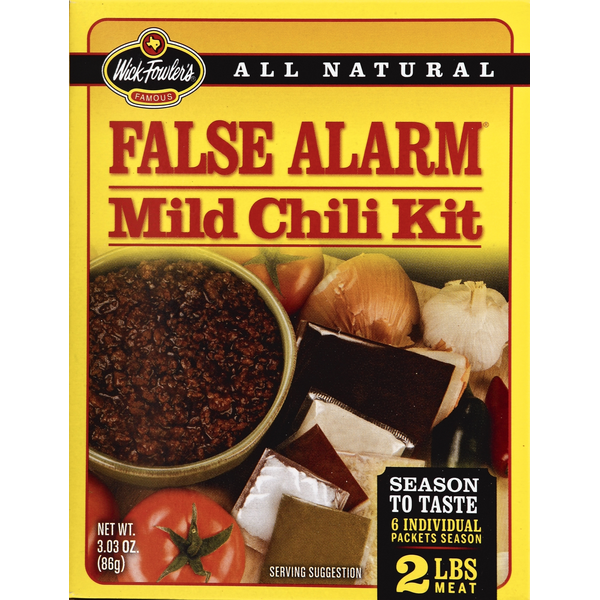 Marinades & Meat Preparation Wick Fowler's Chili Kit, False Alarm, Mild hero