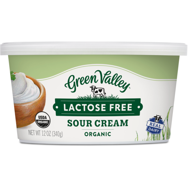 Other Creams & Cheeses Green Valley Sour Cream, Lactose Free, Organic hero