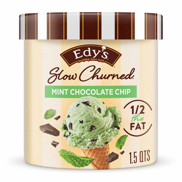 Ice Cream & Ice Dreyer's Slow Churned Mint Chocolate Chip Light Ice Cream hero