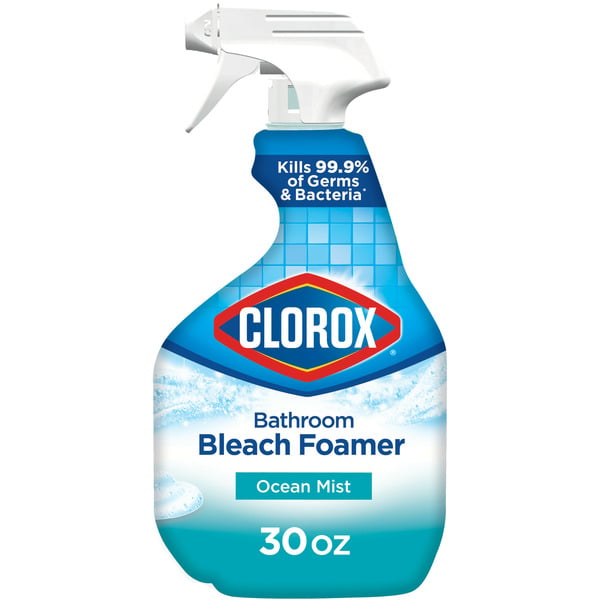 Laundry Clorox Bathroom Foamer with Bleach, Spray Bottle, Ocean Mist hero