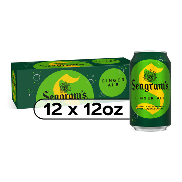 Soft Drinks Seagram's Ginger Ale Soda Soft Drinks Fridge Pack Cans hero