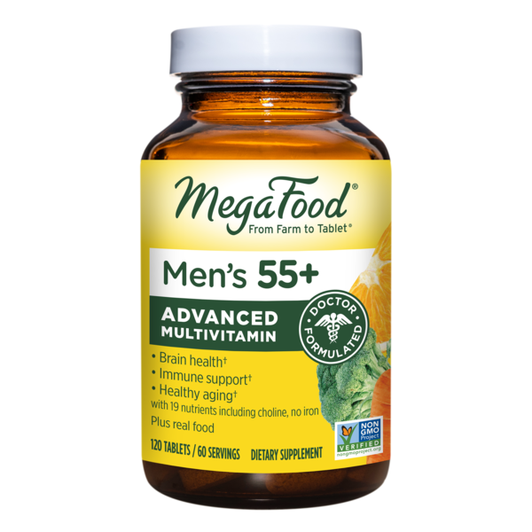 Vitamins & Supplements MegaFood Men's 55+ Advanced Multivitamin hero