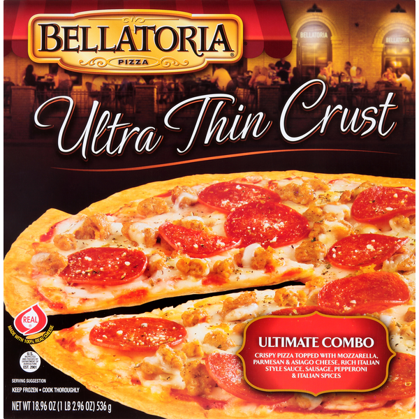 Frozen Pizza Bellatoria Pizza, Ultra Thin Crust, Ultimate Combo hero