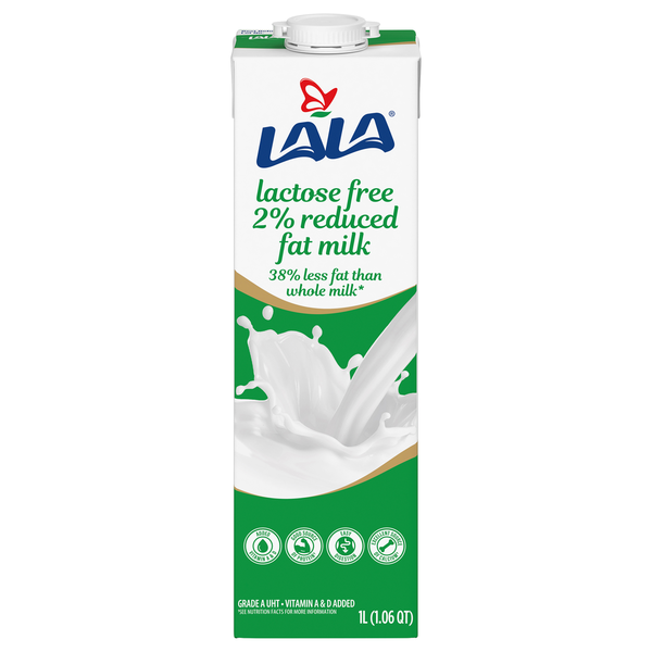 Milk LALA Milk, 2% Reduced Fat, Lactose Free hero