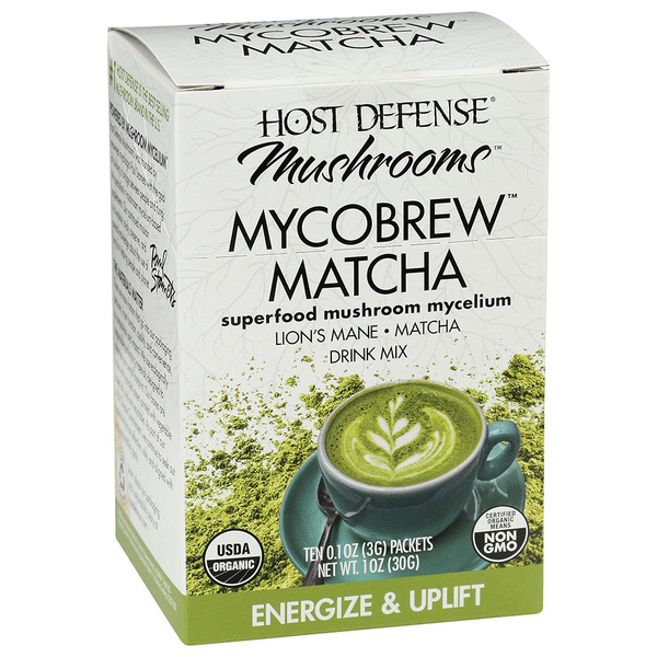 Cocoa & Drink Mixes Host Defense Drink Mix, Matcha, Energize & Uplift hero