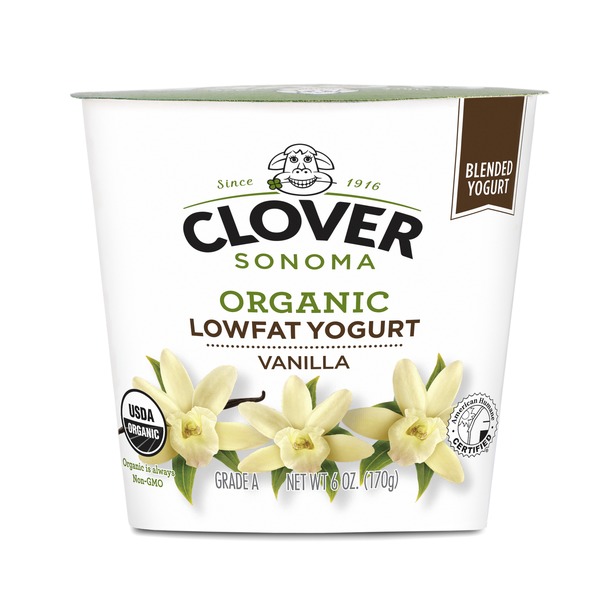 Yogurt Clover Sonoma Organic Lowfat Vanilla Yogurt hero