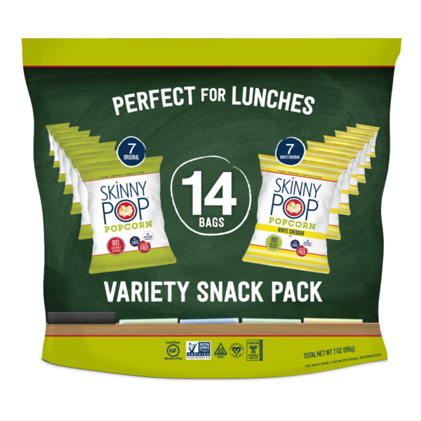 Trail Mix & Snack Mix SkinnyPop Popcorn, Variety Snack Pack hero