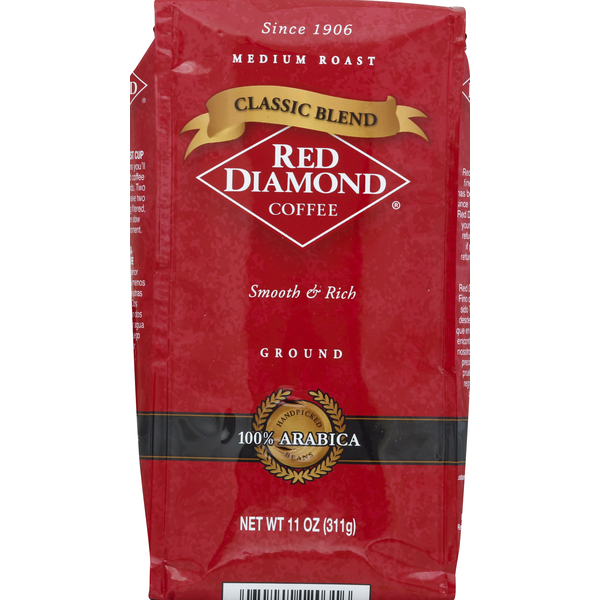 Coffee Red Diamond Coffee, 100% Arabica, Ground, Medium Roast, Classic Blend hero