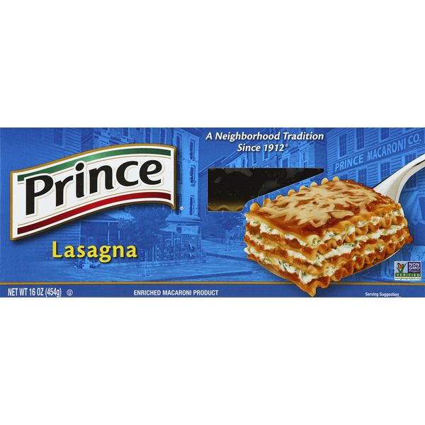 Dry Pasta Prince Lasagna hero