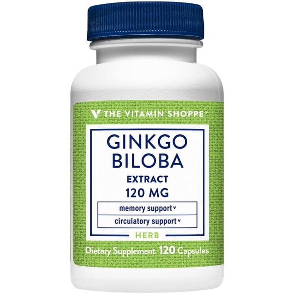 Other Supplements The Vitamin Shoppe Ginkgo Biloba Extract 120 mg (120 Capsules) hero