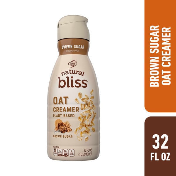 Cream Coffee mate Natural Bliss Brown Sugar Oat Milk Coffee Creamer hero