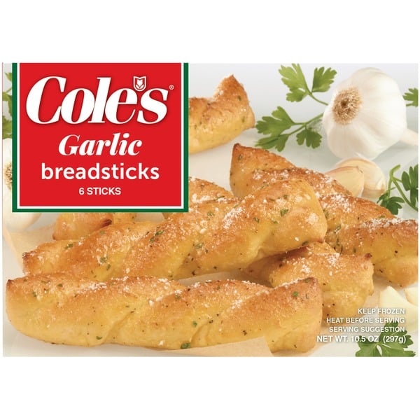 Frozen Breads & Doughs cole's Garlic Bread Stick Twists hero