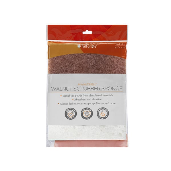 Beauty Full Circle In A Nutshell Walnut Scrubber Sponge hero