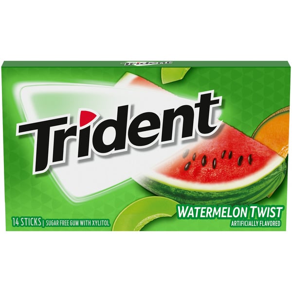 Candy & Chocolate Trident Watermelon Twist Sugar Free Gum, 14 Piece Pack hero