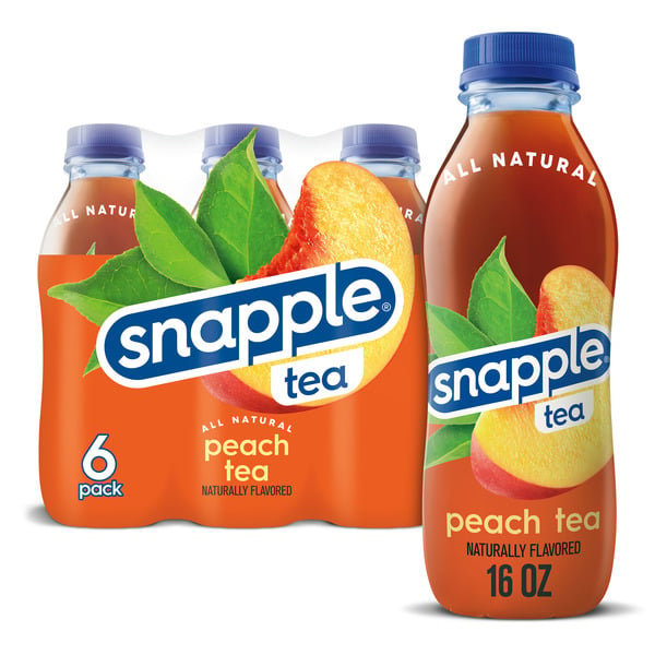 Energy & Sports Drinks Snapple Peach Tea hero