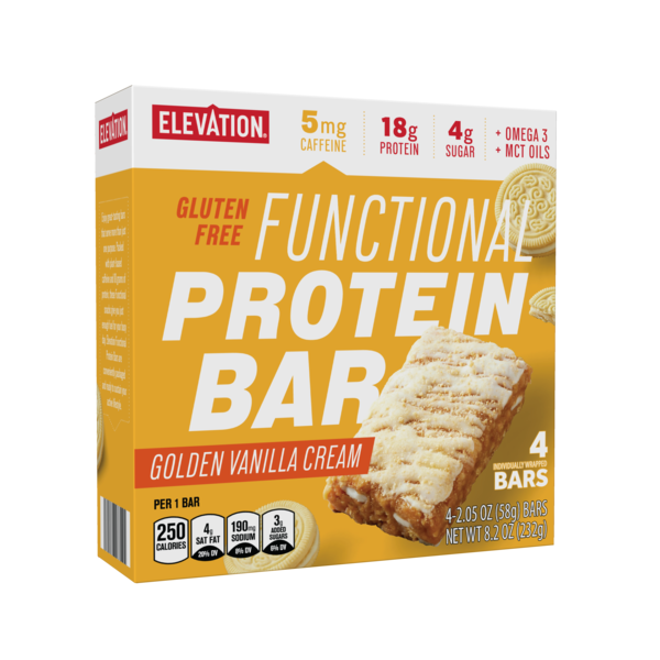 Energy & Granola Bars Elevation Functional Protein Bar, Golden Vanilla Cream hero