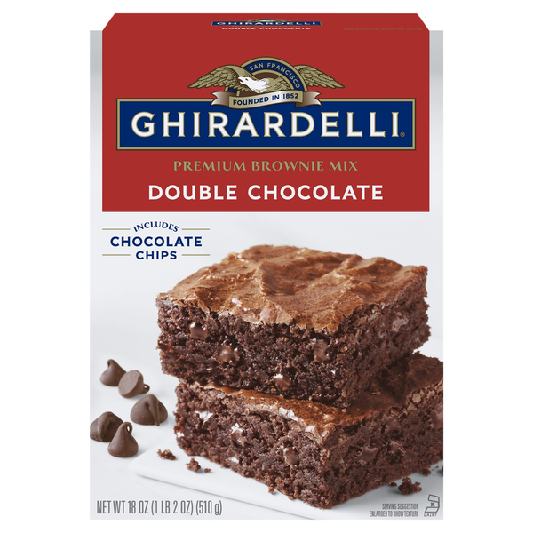 Doughs, Gelatins & Bake Mixes Ghirardelli Double Chocolate Premium Brownie Mix hero