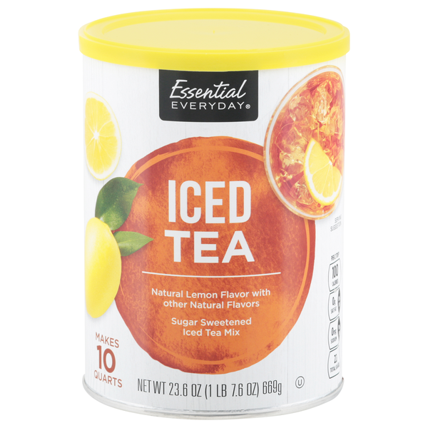 Tea Essential Everyday Iced Tea Mix, Lemon Flavor, Sugar Sweetened hero