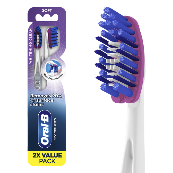 Oral Hygiene Oral-B 3D White Luxe Pro-Flex Manual Toothbrush, Soft Bristles hero