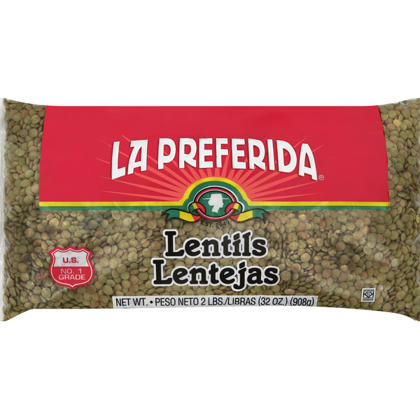 Canned Meals & Beans La Preferida Lentils hero