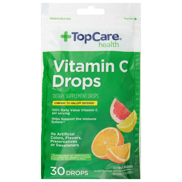 Vitamins & Supplements TopCare Vitamin C Drops, Citrus Blend hero