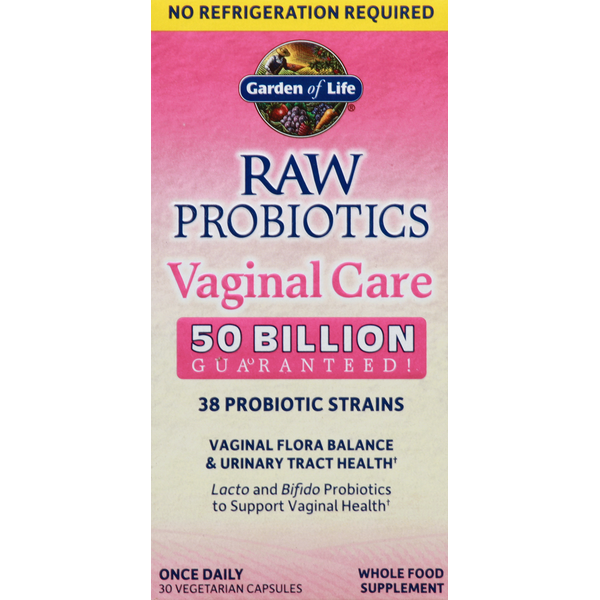 Vitamins & Supplements Garden of Life Vaginal Care, Raw Probiotics, Vegetarian Capsules hero