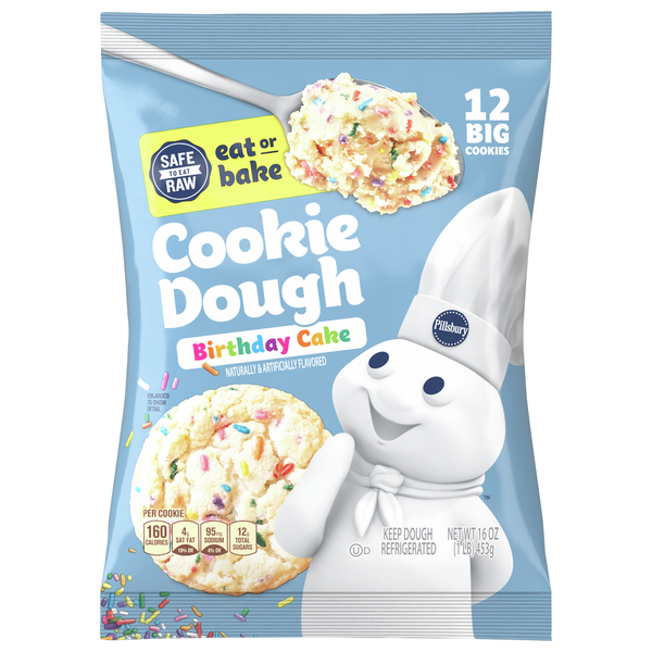 Cookies & Cakes Pillsbury Cookie Dough, Birthday Cake hero