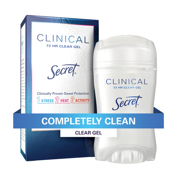 Secret Clinical Strength Clear Gel Women's Antiperspirant & Deodorant Completely Clean Scent hero