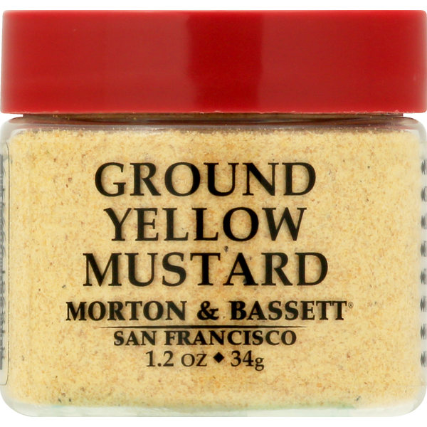 Condiments Morton & Bassett Spices Mustard, Yellow, Ground hero