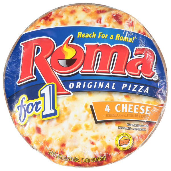 Frozen Pizza Roma Pizza, Original, 4 Cheese hero